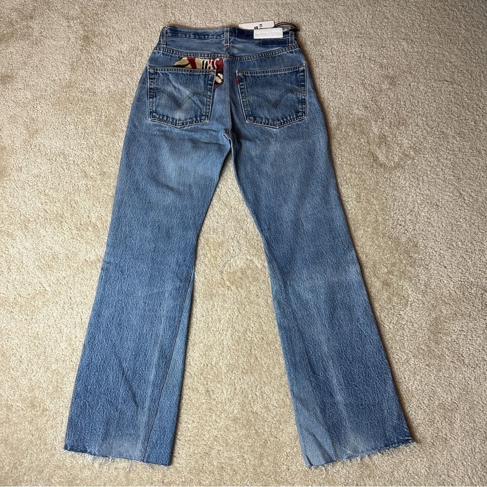 Re/Done X Levi’s 70’s Repaired Patchwork Jeans Si… - image 2